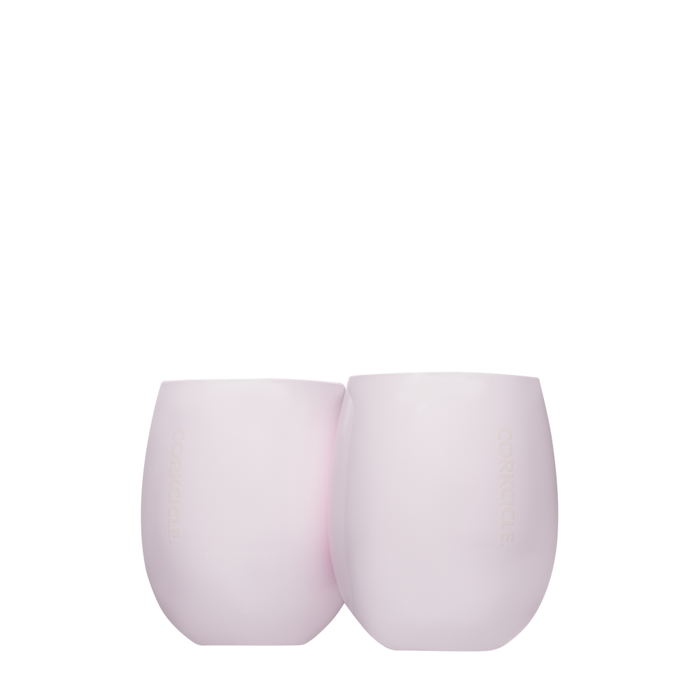 Sommelier Stemless Set (2) - 10oz / Gloss Pink
