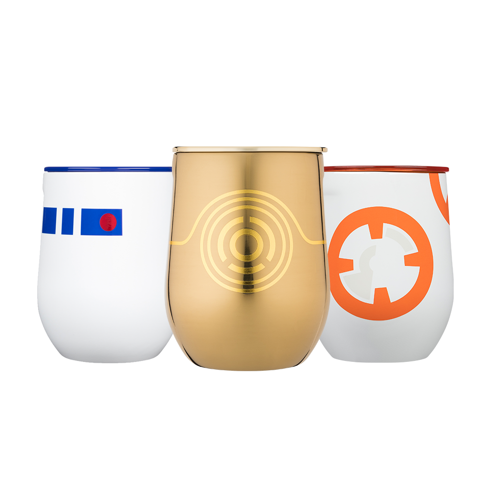 Star Wars TM Droids Stemless Set (3) - Stemless Cup Set 12oz / Droids